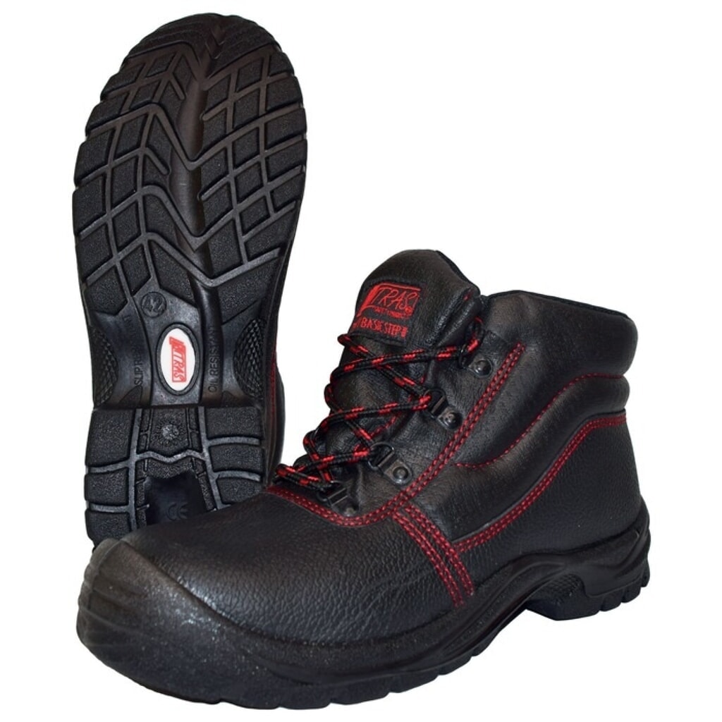 N° de l'image du produit 2 : NITRAS® Sicherheitsstiefel Basic STEP MID, S3 SRC EN ISO 20345, Größe 41 schwarz, Volleder