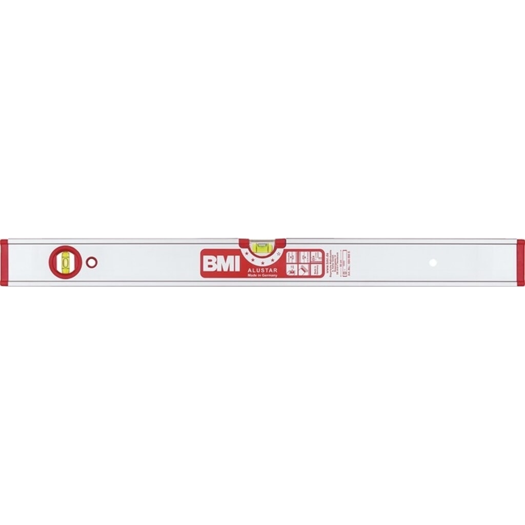 Illustration du produit: Niveau à bulles ALUSTAR 20 cm aluminium argent ± 0,5 mm/m BMI