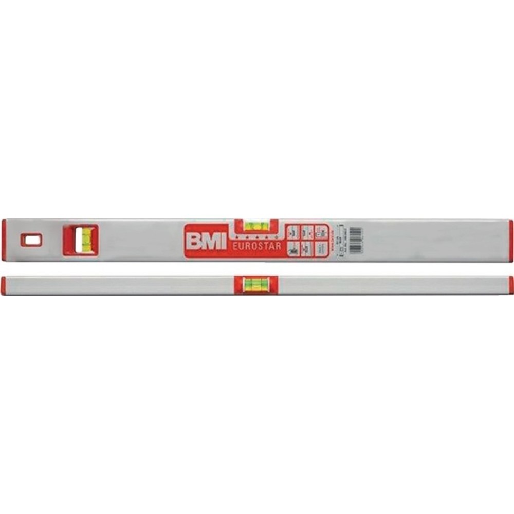 Illustration du produit: Niveau à bulles EUROSTAR 690 E 30 cm aluminium argent ± 0,5 mm/m BMI