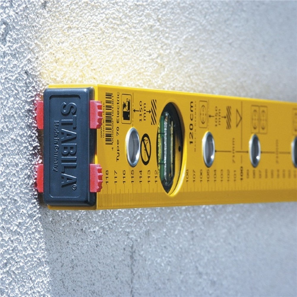 N° de l'image du produit 2 : Niveau à bulles 70 Electric 43 cm aluminium jaune ± 0,5 mm/m STABILA