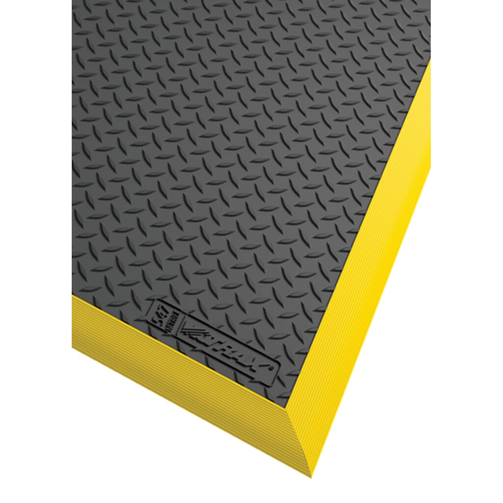 N° de l'image du produit 3 : Tapis anti-fatigue NoTrax Diamond Flex™ TPE-ESD Nitrile, l × L 970 × 1 630 mm, noir