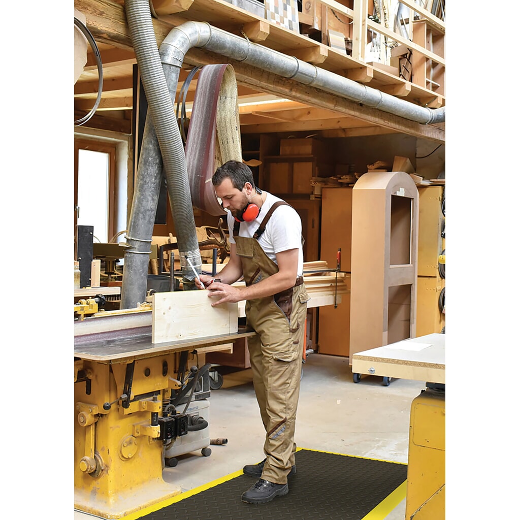 N° de l'image du produit 3 : Tapis anti-fatigue NoTrax Diamond Flex™ Nitrile, l × L 970 × 1 630 mm, noir