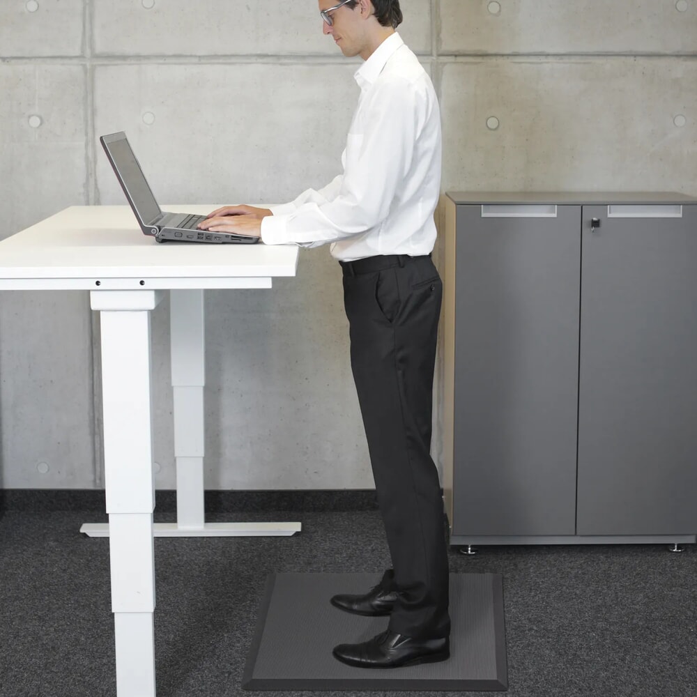 N° de l'image du produit 3 : Tapis anti-fatigue NoTrax Posture Mat Classic™, l × L 510 × 600 mm, noir