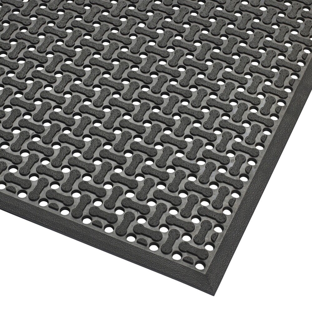 N° de l'image du produit 1 : Tapis anti-fatigue NoTrax Superflow®, l × L 600 × 900 mm, noir