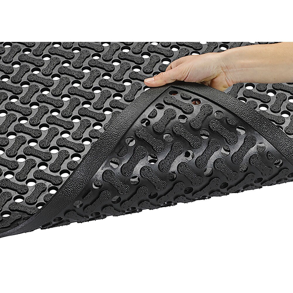 N° de l'image du produit 2 : Tapis anti-fatigue NoTrax Superflow® XT Nitrile, l × L 600 × 900 mm, noir