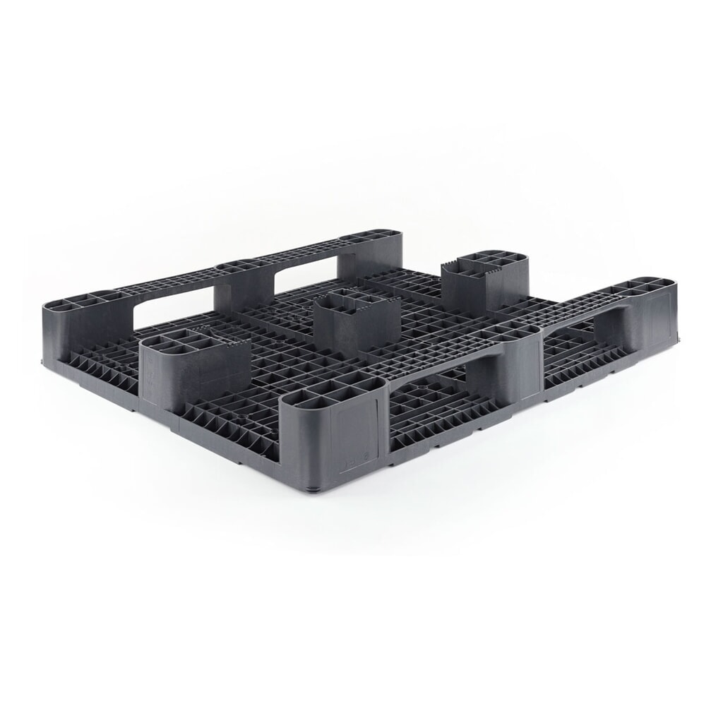 Palette en plastique, 1 200x1 000x145 mm, avec plateau supérieur fermé N° de l'image du produit 2 : Palette en plastique, 1 200x1 000x145 mm, avec plateau supérieur fermé