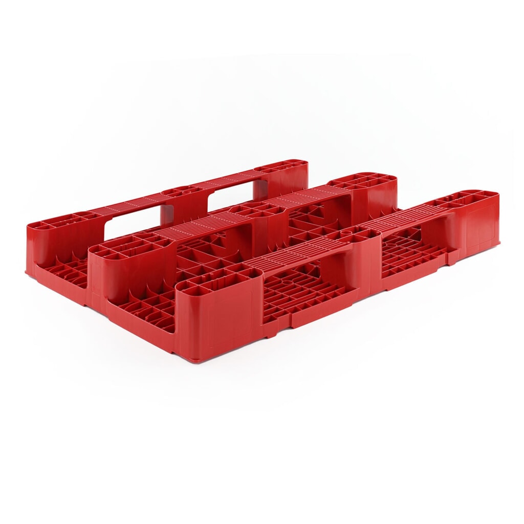 Palette en plastique, 1 200x800x145 mm, rouge N° de l'image du produit 2 : Palette en plastique, 1 200x800x145 mm, rouge