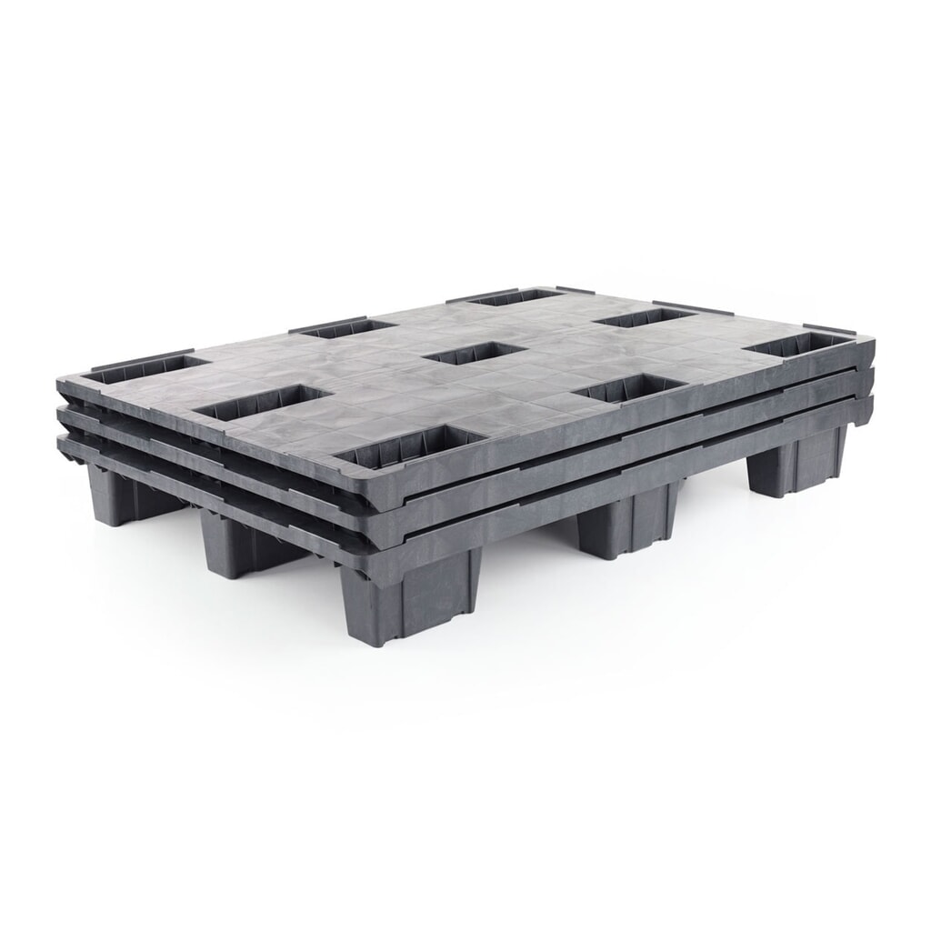 Palette légère en plastique, 1 200x800x155 mm N° de l'image du produit 3 : Palette légère en plastique, 1 200x800x155 mm