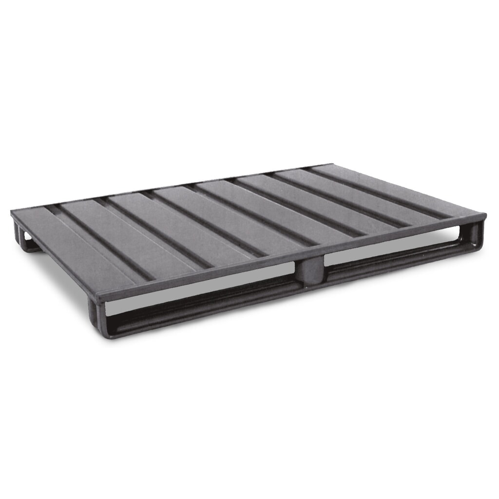 Illustration du produit: Palette plate en tôle d'acier HESON®, peinte, L x l 1 000 x 800 mm
