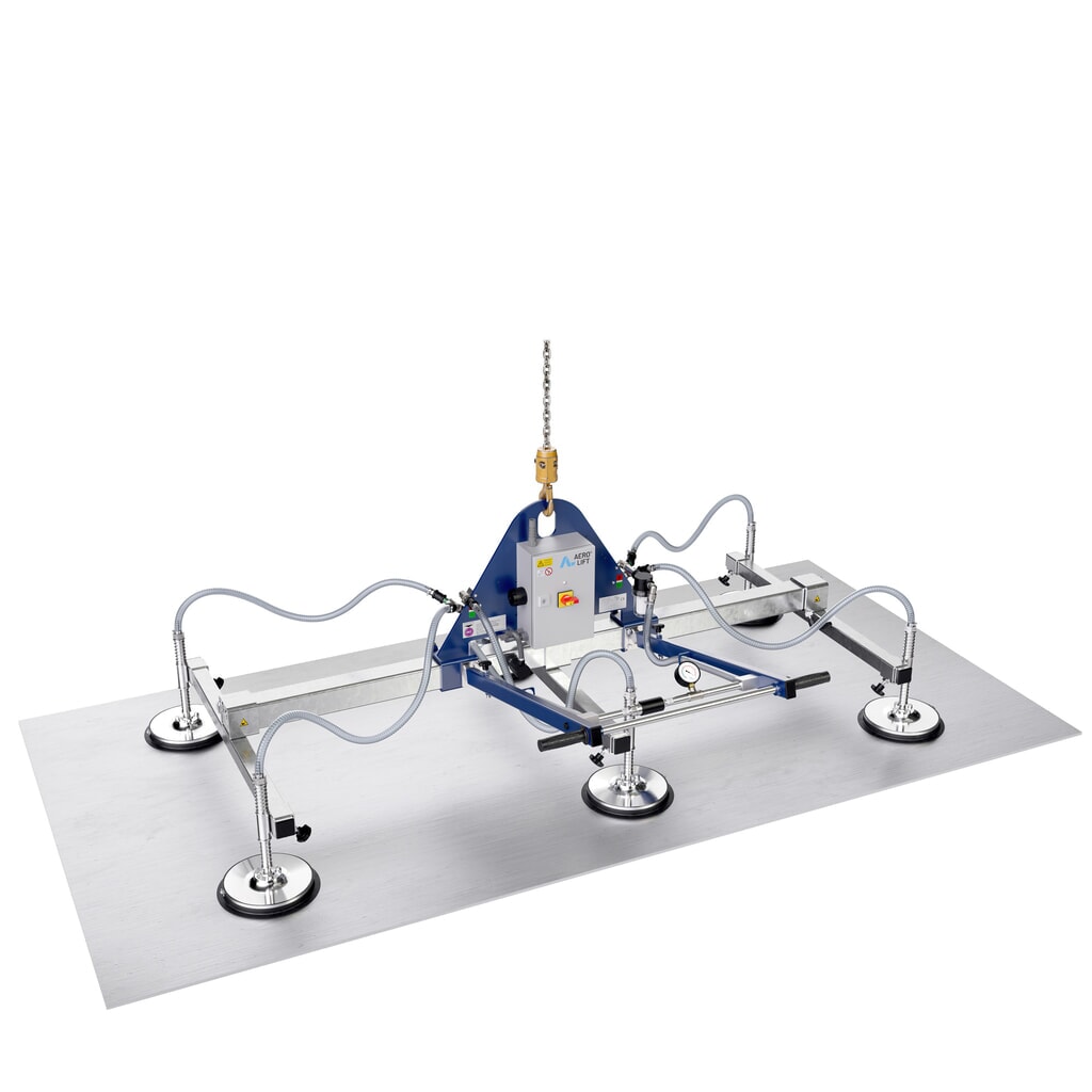 Palonnier à ventouses AERO-LIFT®, avec 4 plaques-ventouse, capacité de charge 150 kg N° de l'image du produit 2 : Palonnier à ventouses AERO-LIFT®, avec 4 plaques-ventouse, capacité de charge 150 kg