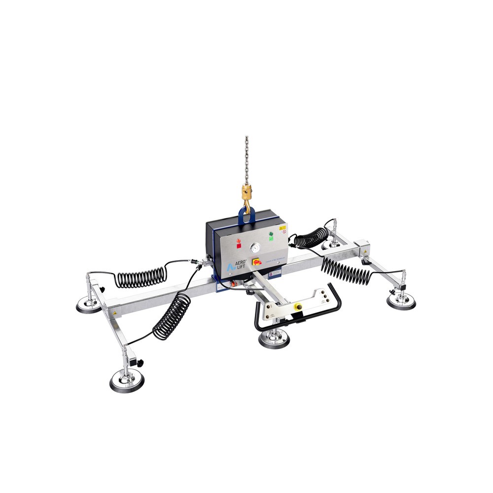 Illustration du produit: Palonnier à ventouses AERO-LIFT® ADVANCE, avec 6 plaques-ventouse, capacité de charge 150 kg