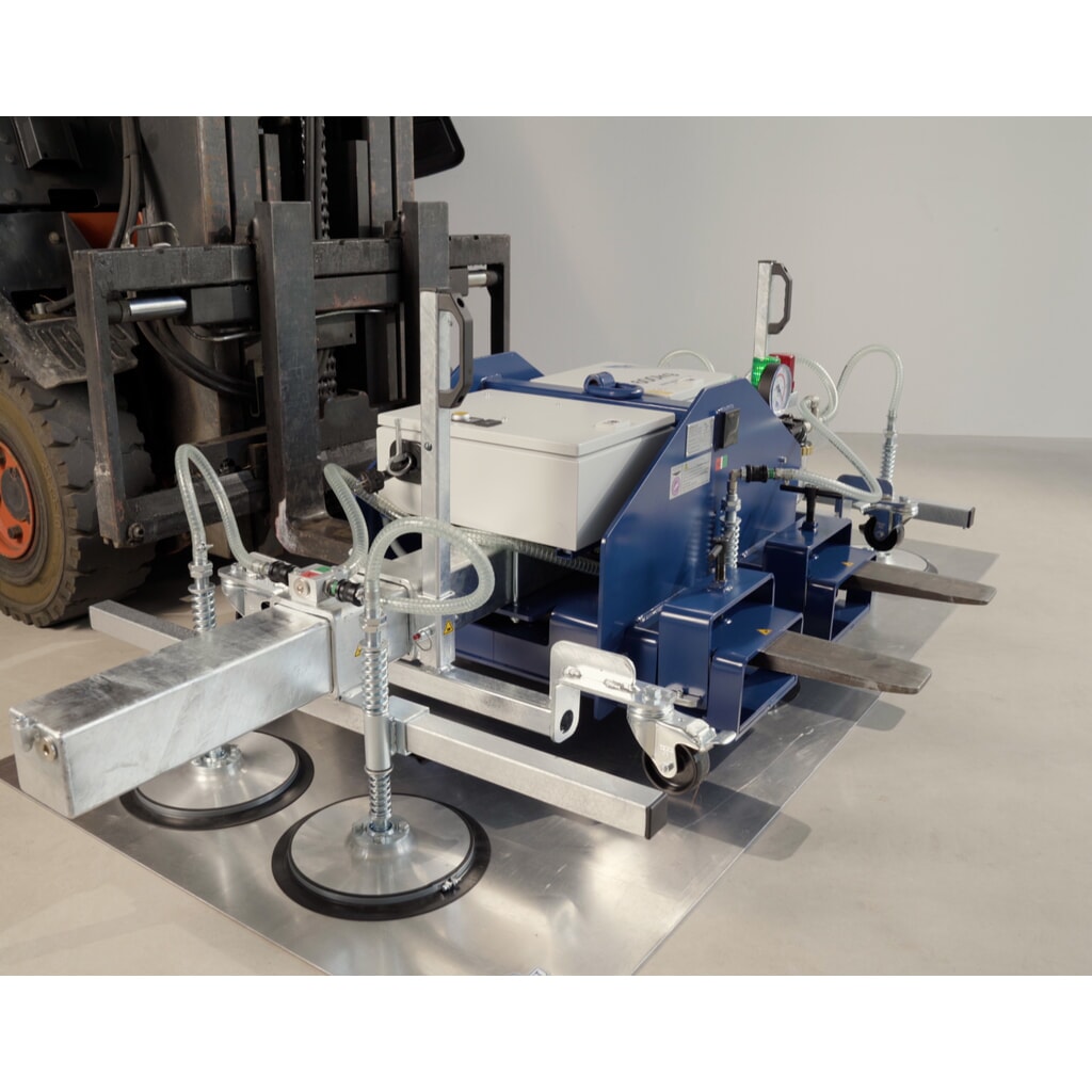 N° de l'image du produit 6 : Palonnier à ventouses AERO-LIFT® AERO-SELECT, avec 4 plaques-ventouse, capacité de charge 150 kg, longueur de traverses 2 000 mm