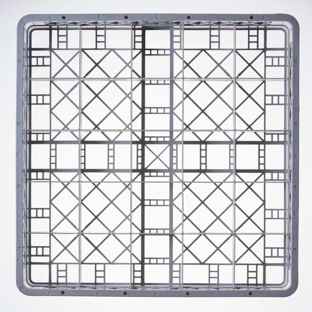 N° de l'image du produit 4 : Panier de lavage Stalgast pour verres et tasses 25 compartiments 500 x 500 mm