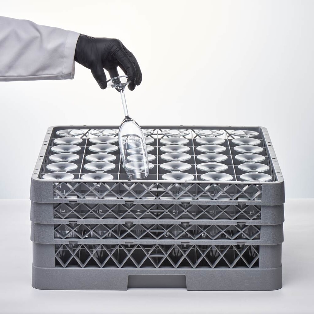 N° de l'image du produit 5 : Panier de lavage Stalgast pour verres et tasses 36 compartiments 500 x 500 mm
