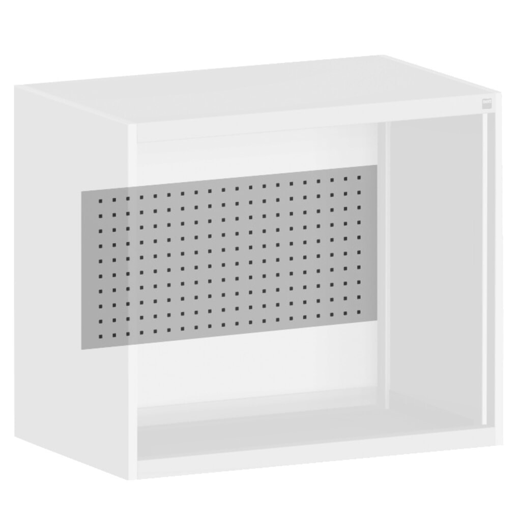 Panneau arrière avec perforation pour armoire à portes battantes système bott cubio, lxP 400 x 1 050 mm Illustration du produit: Panneau arrière avec perforation pour armoire à portes battantes système bott cubio, lxP 400 x 1 050 mm