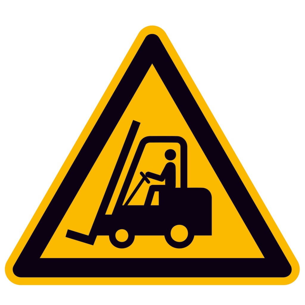 SafetyMarking® Avertissement concernant les chariots, longueur de côté 100 mm, film Illustration du produit: SafetyMarking® Avertissement concernant les chariots, longueur de côté 100 mm, film