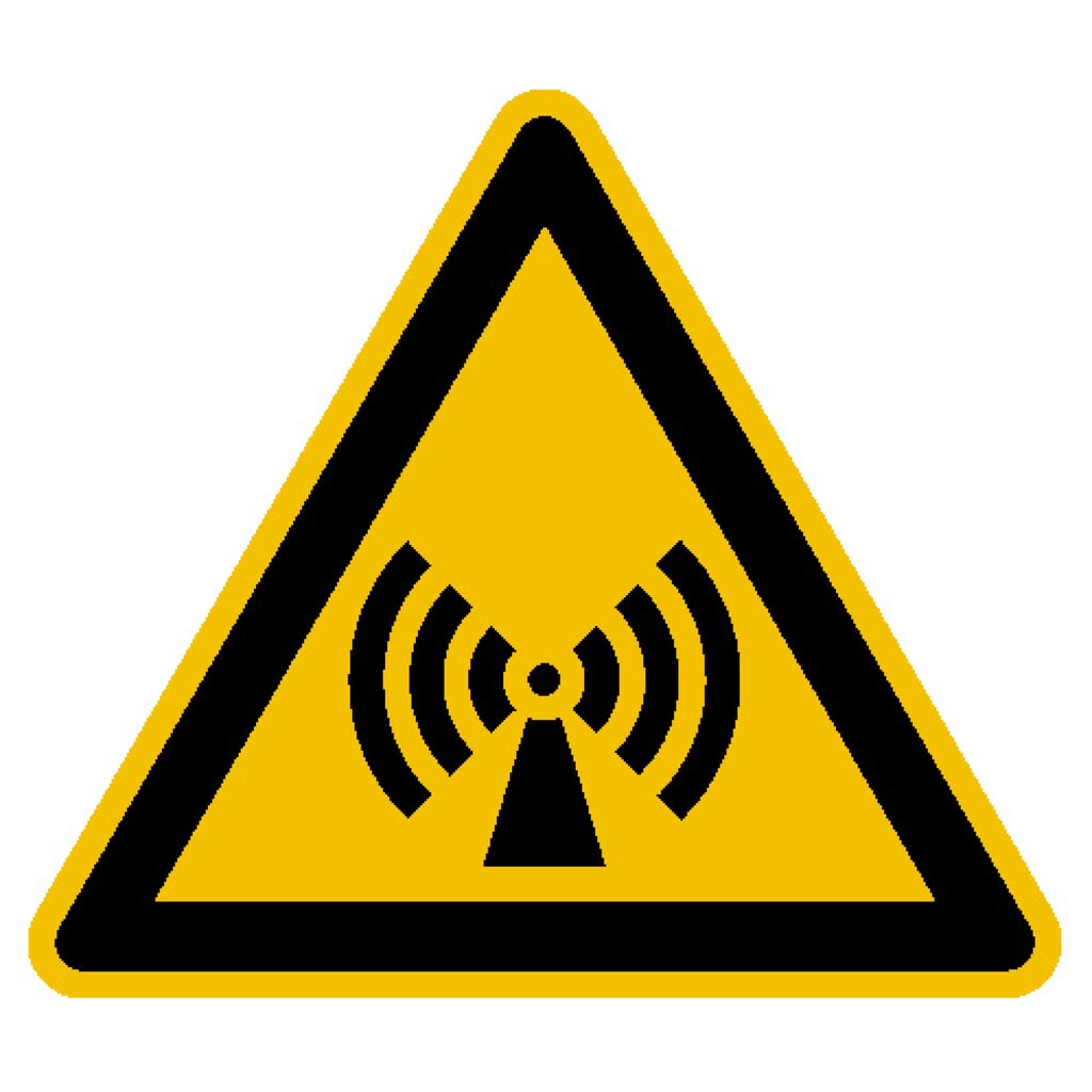 SafetyMarking® Avertissement de champ électromagnétique, longueur de côté 100 mm, film Illustration du produit: SafetyMarking® Avertissement de champ électromagnétique, longueur de côté 100 mm, film