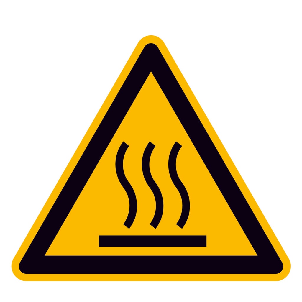 SafetyMarking® Avertissement de surface chaude, longueur de côté 100 mm, film Illustration du produit: SafetyMarking® Avertissement de surface chaude, longueur de côté 100 mm, film