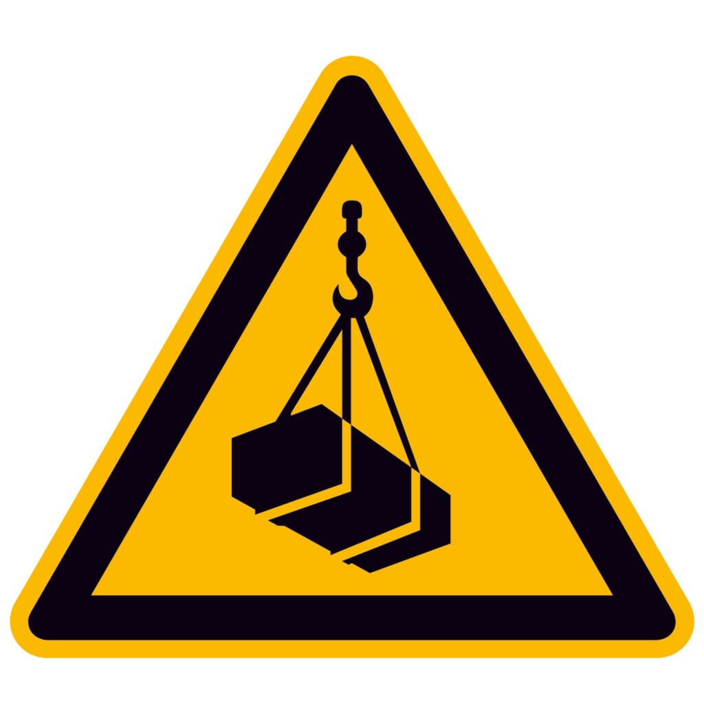 SafetyMarking® Danger Charges suspendues, longueur des côtés 100 mm, film Illustration du produit: SafetyMarking® Danger Charges suspendues, longueur des côtés 100 mm, film