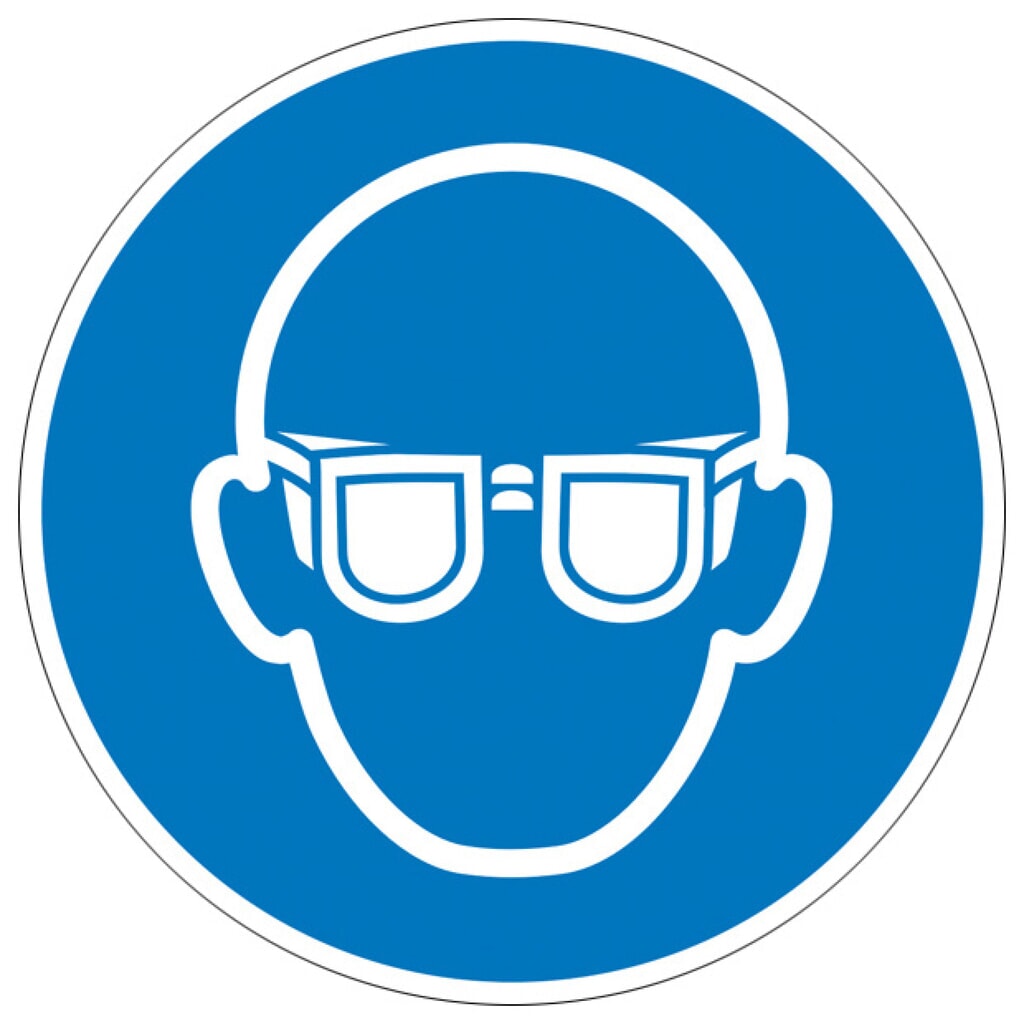 Panneau d’avertissement - Port obligatoire de lunettes de protection