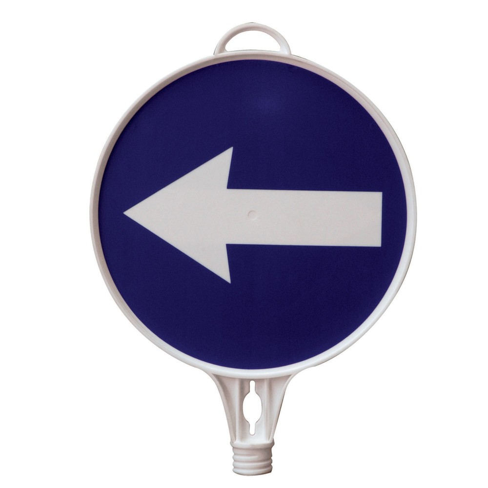 Illustration du produit: Panneau d’information « Flèche de direction », orientée vers la gauche, rond, ø 280 mm