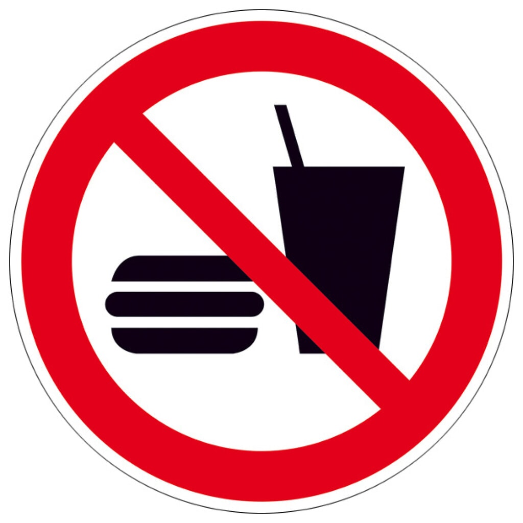 SafetyMarking® Défense de manger et de boire, Ø 200 mm, film Illustration du produit: SafetyMarking® Défense de manger et de boire, Ø 200 mm, film