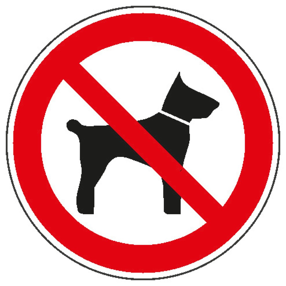 Illustration du produit: SafetyMarking® Interdit aux animaux, Ø 200 mm, film