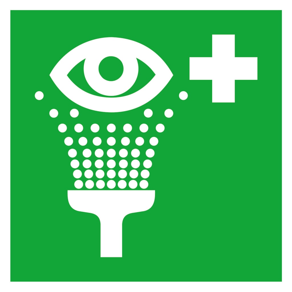 SafetyMarking® Douche oculaire d’urgence, Hxl 150 x 150 mm, film HI Illustration du produit: SafetyMarking® Douche oculaire d’urgence, Hxl 150 x 150 mm, film HI
