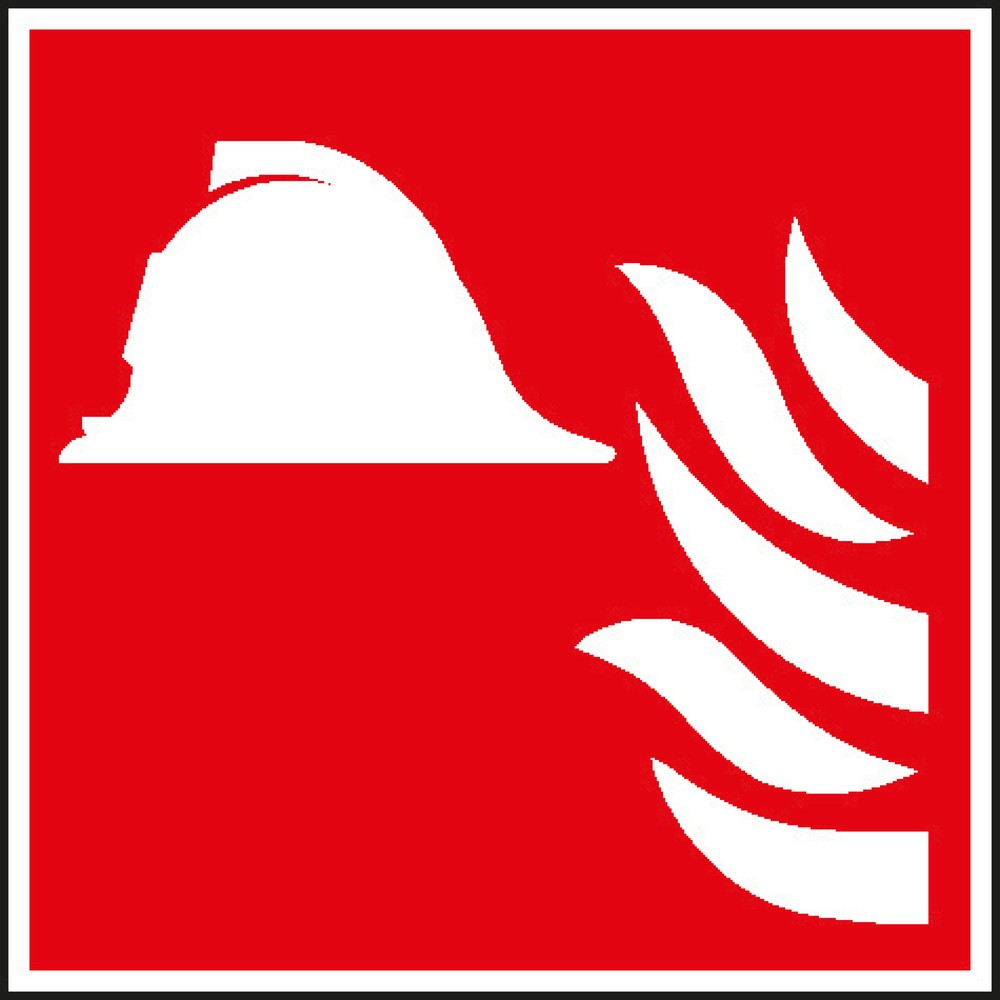 Illustration du produit: SafetyMarking® Moyens/outils de lutte contre les incendies, avec flamme, H x l 150 x 150 mm, film HI