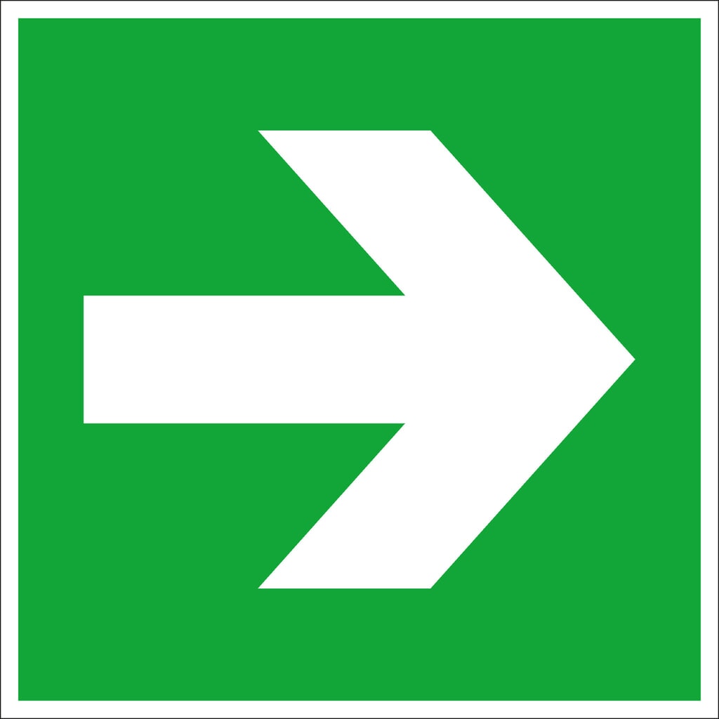 Illustration du produit: SafetyMarking® Flèche vers la gauche / vers la droite, Hxl 150 x 150 mm, film HI