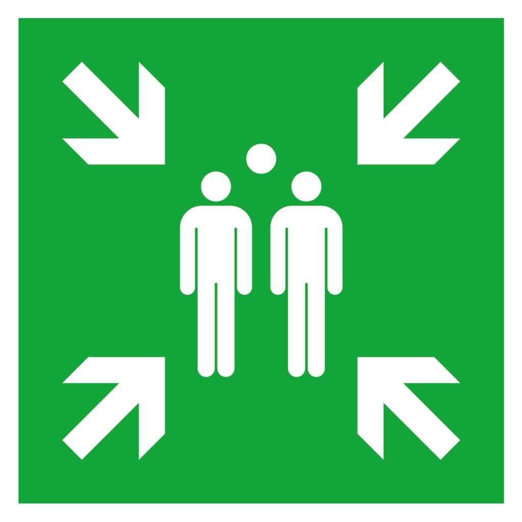 SafetyMarking® Point de rassemblement photoluminescent, Hxl 400 x 400 mm, film HI Illustration du produit: SafetyMarking® Point de rassemblement photoluminescent, Hxl 400 x 400 mm, film HI