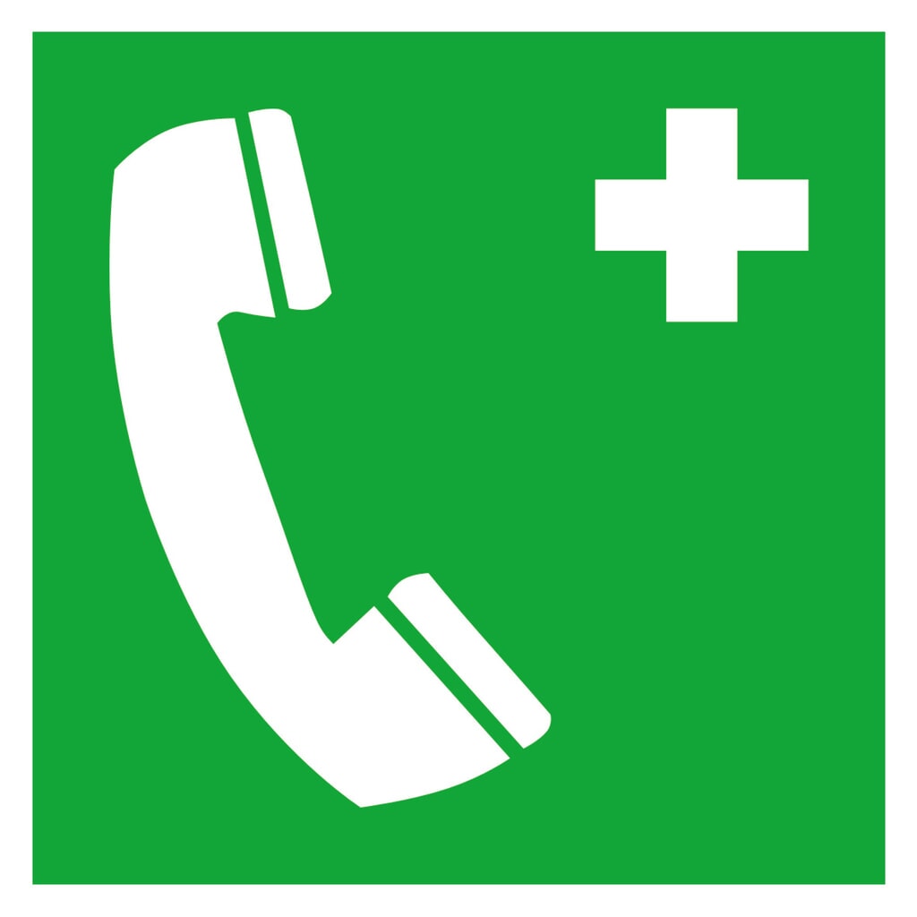 SafetyMarking® Téléphone d’urgence, H x l 150 x 150 mm, film HI Illustration du produit: SafetyMarking® Téléphone d’urgence, H x l 150 x 150 mm, film HI