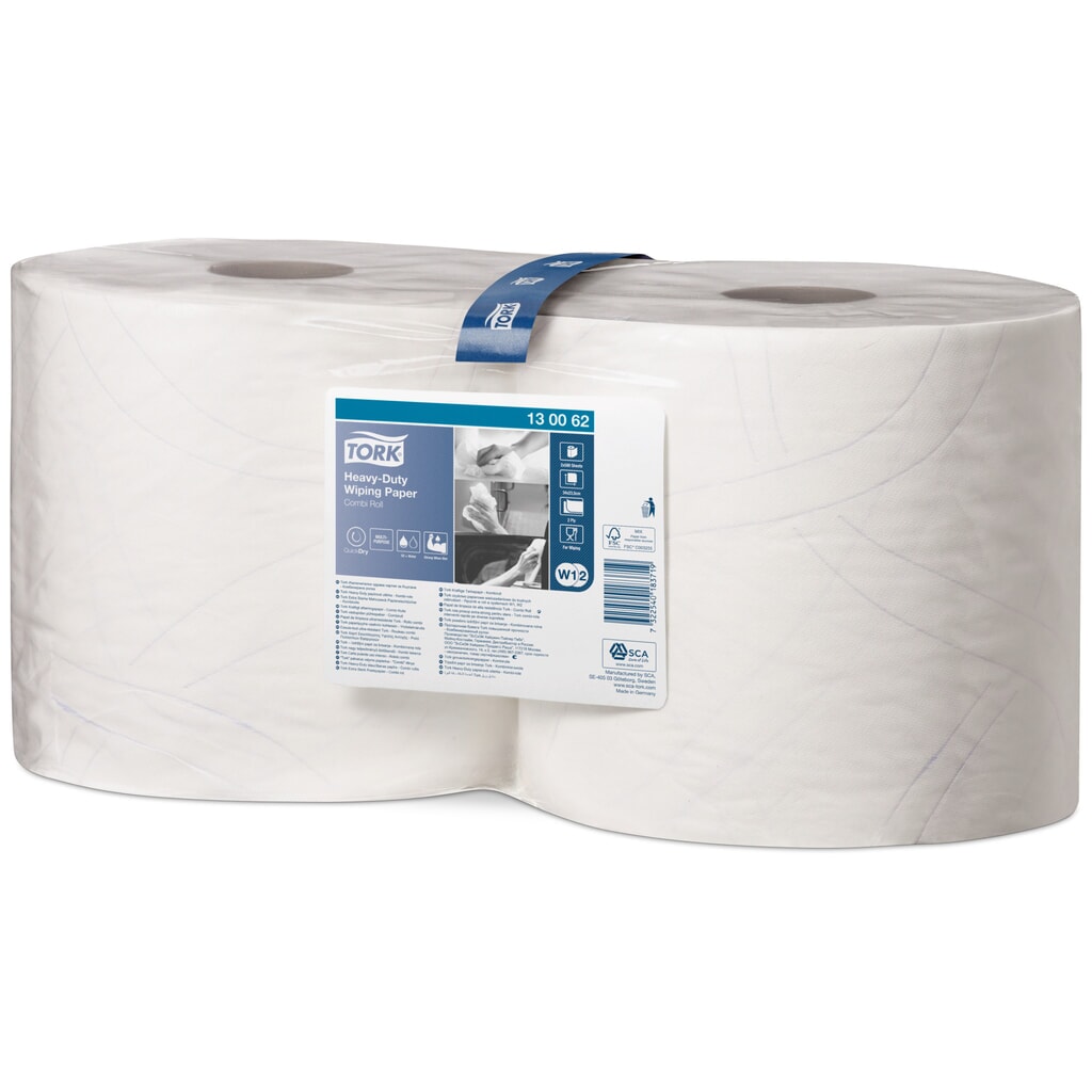 Papier d’essuyage TORK® ultra résistant H x l 340 x 235 mm, 2 rouleaux, blanc Illustration du produit: Papier d’essuyage TORK® ultra résistant H x l 340 x 235 mm, 2 rouleaux, blanc