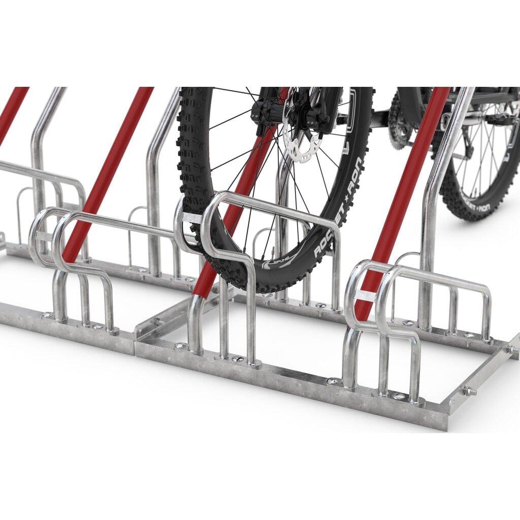 N° de l'image du produit 2 : wsm® Parc à vélo, stationnement d’1 côté, 2 emplacements, écart entre les roues 350 mm