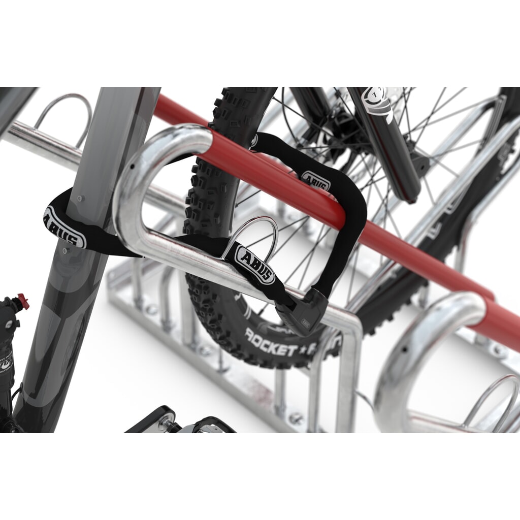 N° de l'image du produit 6 : wsm® Parc à vélo, stationnement d’1 côté, 2 emplacements, écart entre les roues 350 mm
