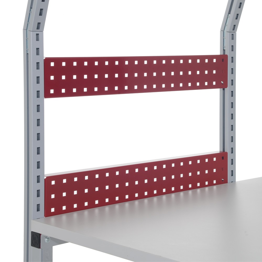 Illustration du produit: Paroi arrière perforée pour les Rocholz tables d’emballage FLEX, H x l x P 100 x 1 000 x 30 mm