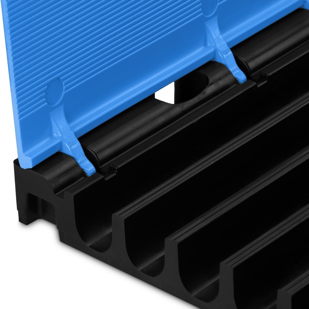 N° de l'image du produit 5 : Partie centrale du passage de câbles Defender® MIDI 5 2D by Adam Hall, 5 canaux, bleue