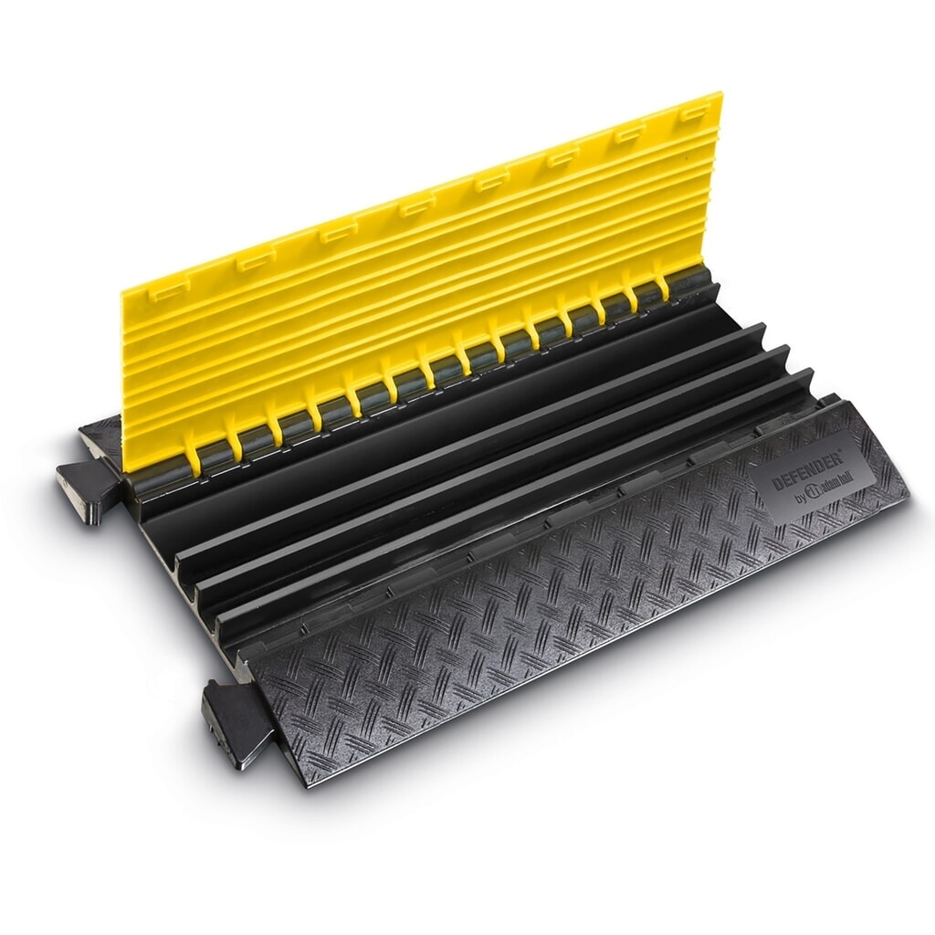 N° de l'image du produit 4 : Passage de câbles Defender® MIDI 4C by Adam Hall, 4 canaux, noir/jaune