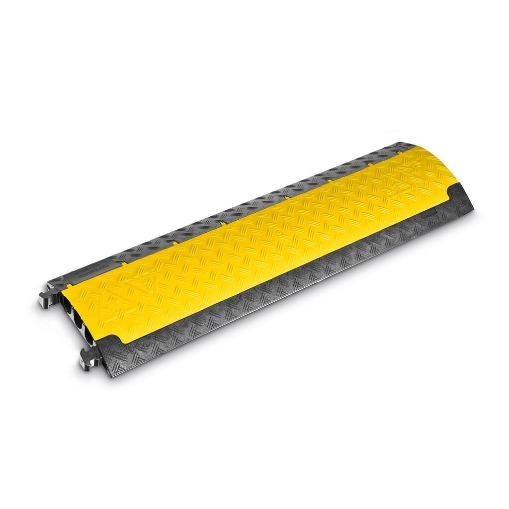Illustration du produit: Passage de câbles Defender® MINI by Adam Hall, 3 canaux, noir/jaune