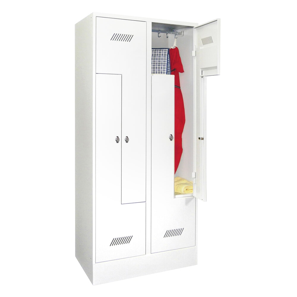 Illustration du produit: PAVOY Z-Schrank mit Sockel, 4 Abteile, HxBxT 1.850 x 800 x 500 mm