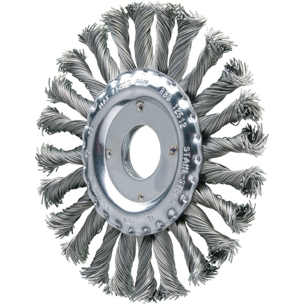 Illustration du produit: PFERD Rundbürste RBG 12512/22,2 CT ST 0,50, Stahl 12 mm, Ø 125 mm Drahtstärke 0,5 mm, 12500 min-¹