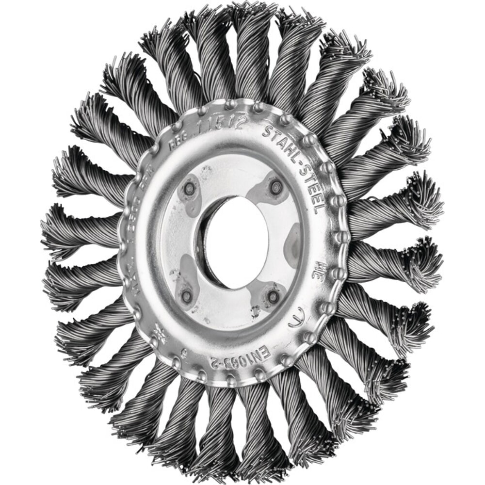 Illustration du produit: PFERD Rundbürste RBG 11512/22,2 ST 0,50, Stahl 12 mm 12500 min-¹, Ø 115 mm Drahtstärke 0,5 mm
