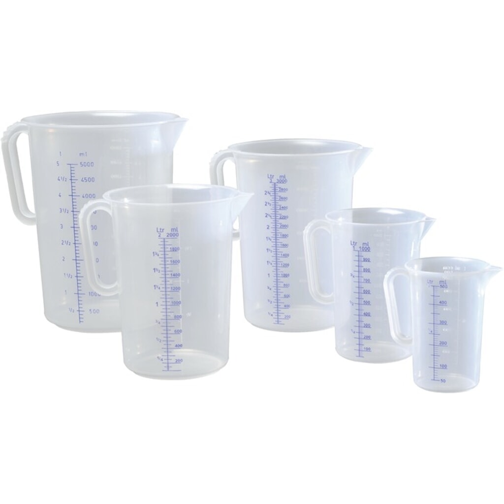 Pichet doseur 500 ml polypropylène transparent D90xH135 mm poignée fermée HÜNERS Illustration du produit: Pichet doseur 500 ml polypropylène transparent D90xH135 mm poignée fermée HÜNERS