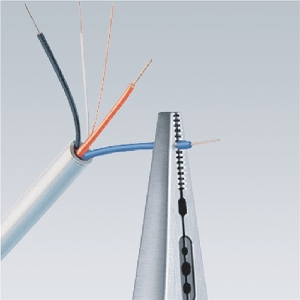 Pince à câbler longueur 160 mm 0,5-0,75/1,5/2,5 mm² poli revêt. en plastique KNI N° de l'image du produit 2 : Pince à câbler longueur 160 mm 0,5-0,75/1,5/2,5 mm² poli revêt. en plastique KNI