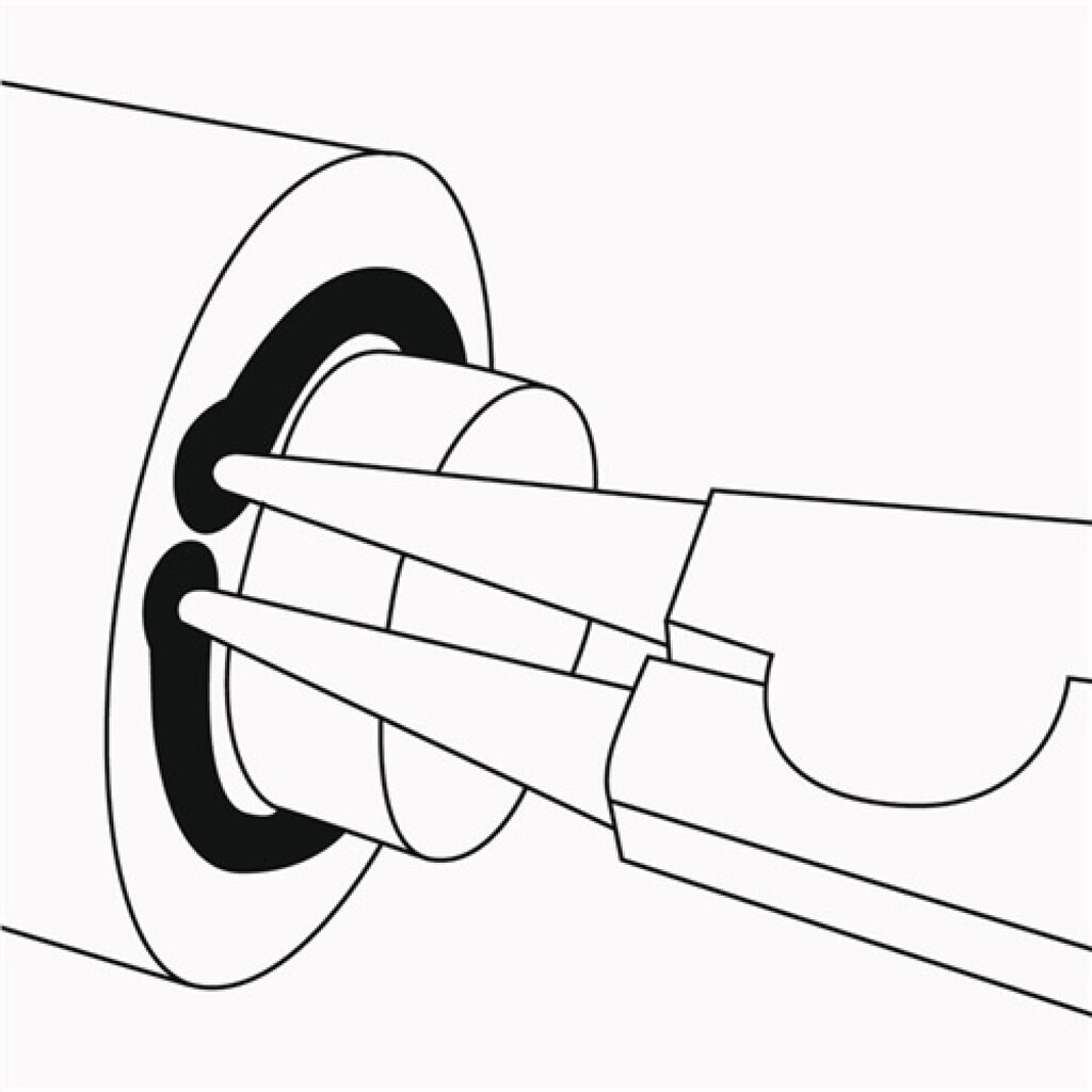 Pince pour circlips extérieurs A 11 pour D. d’arbre 10-25 mm longueur 130 mm KNI N° de l'image du produit 2 : Pince pour circlips extérieurs A 11 pour D. d’arbre 10-25 mm longueur 130 mm KNI