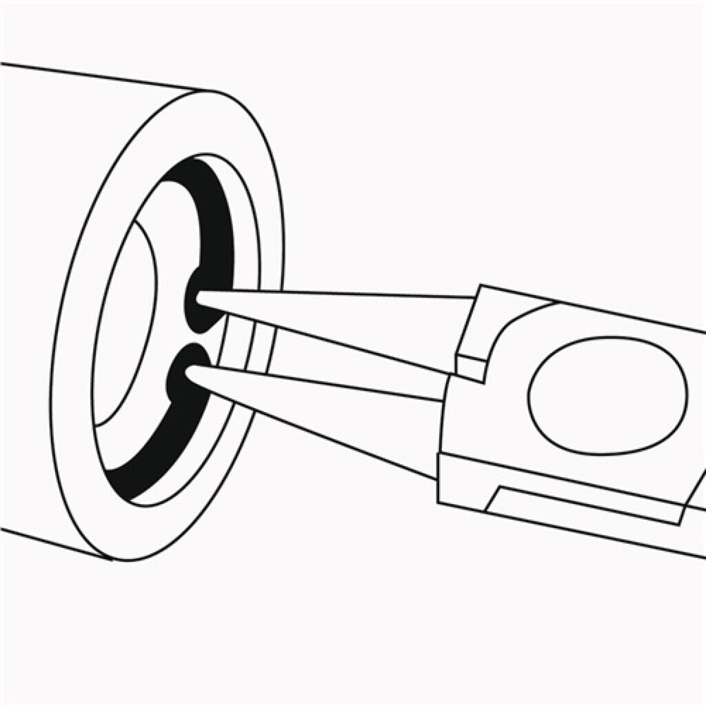 N° de l'image du produit 2 : Pince pour circlips J 11 pour D. de trous de perçage12-25 mm poli KNIPEX