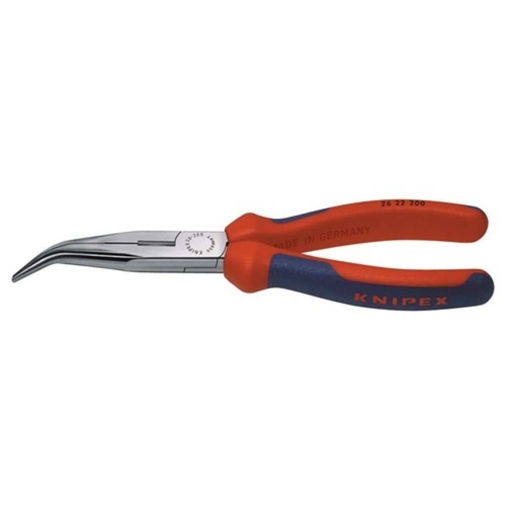 Illustration du produit: Pince à becs plats, ronds longueur 200 mm poli coudé à 40 degr. gaines multicomp