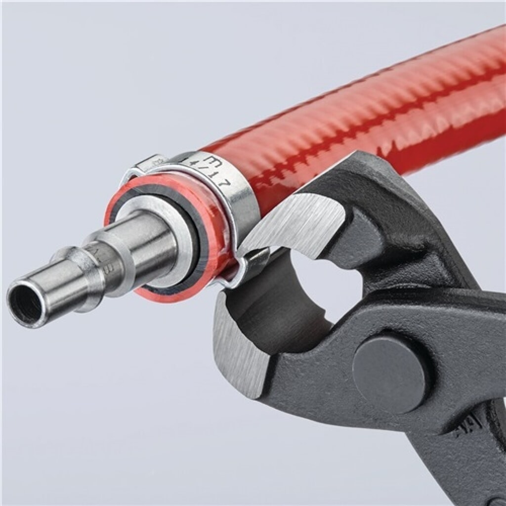 Pince pour tuyaux souples longueur totale 220 mm tête noire atramentée revêt. pl N° de l'image du produit 3 : Pince pour tuyaux souples longueur totale 220 mm tête noire atramentée revêt. pl