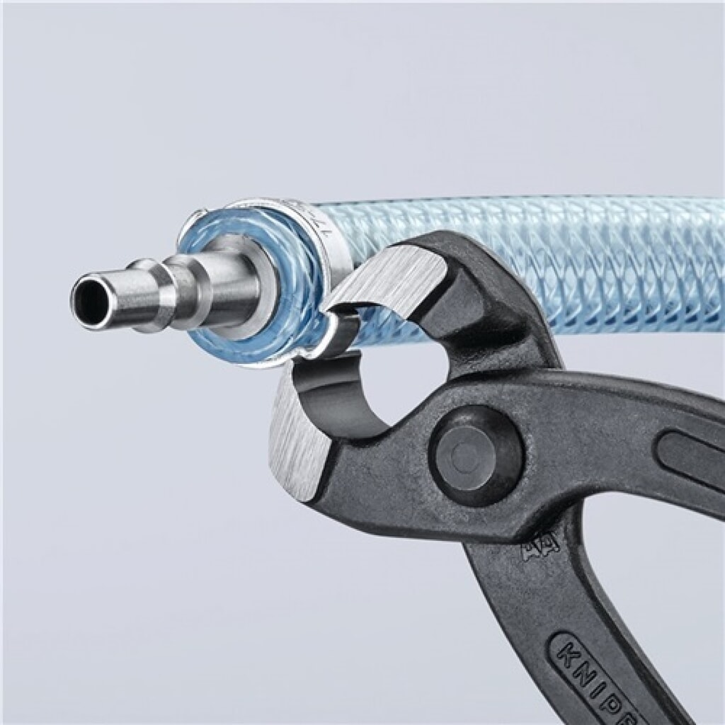 Pince pour tuyaux souples longueur totale 220 mm tête noire atramentée revêt. pl N° de l'image du produit 4 : Pince pour tuyaux souples longueur totale 220 mm tête noire atramentée revêt. pl