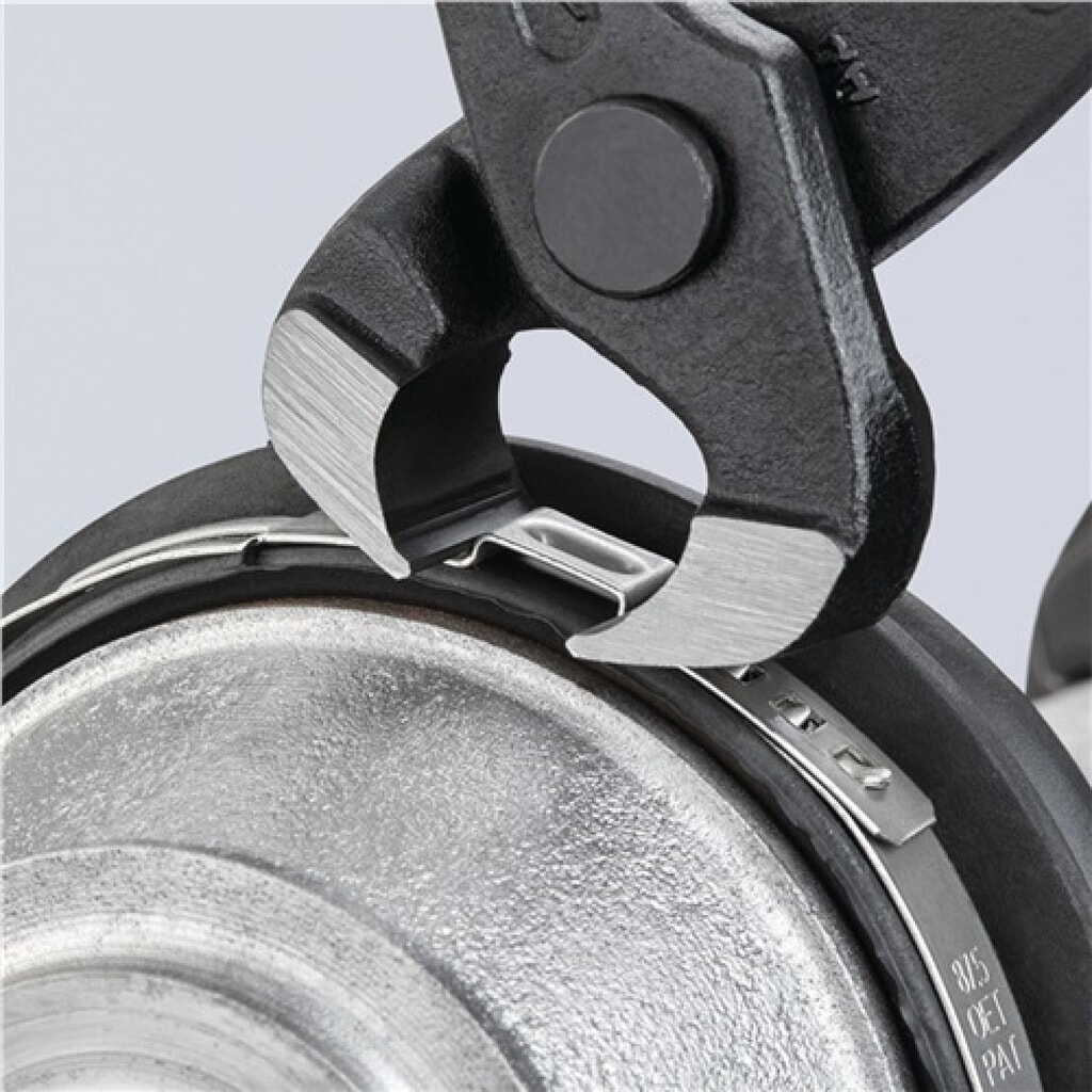 Pince pour tuyaux souples longueur totale 220 mm tête noire atramentée revêt. pl N° de l'image du produit 5 : Pince pour tuyaux souples longueur totale 220 mm tête noire atramentée revêt. pl